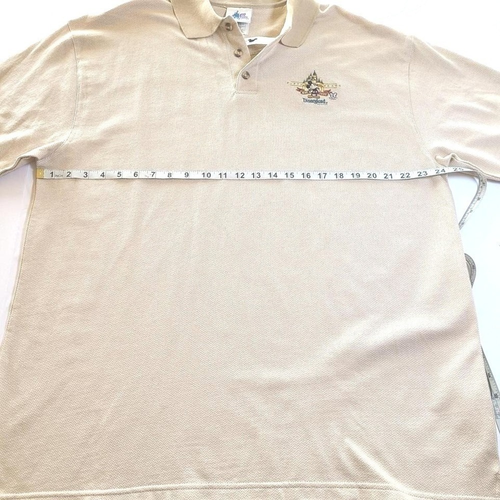 Disneyland Resort Polo Shirt Extra Large XL Tan First Place Est. 1955 - Picture 5 of 6